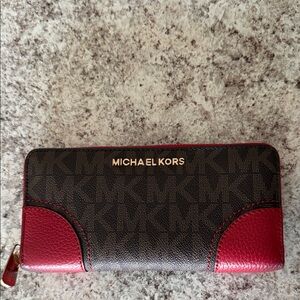 Michael Kors Black and Red Wallet